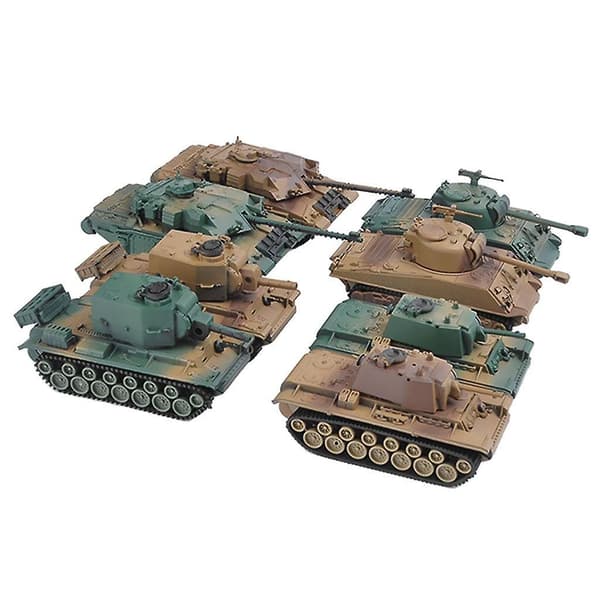 8 stk. 1:72 Samle Tank Sæt DIY Model Til Legetøj Julegave Børn