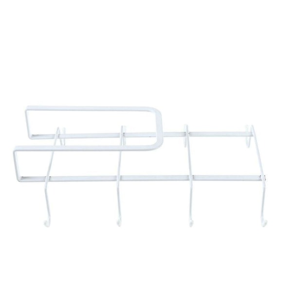 Shelf Mug Holder White Kitchen Utensil Hanging Rack