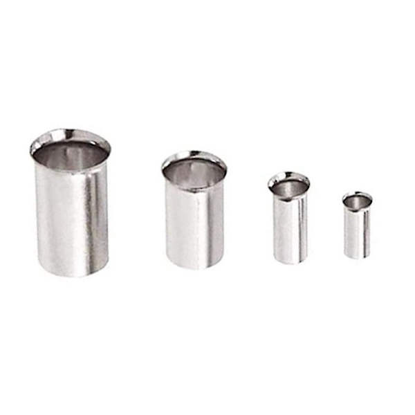 240 stk. ledningsklemmefittings, awg 4,6,8,10 ikke-isolerede kabelhuse ferrulestiftledning