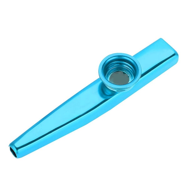 Holdbart metal Kazoo fløjtemund musikinstrument tilbehør (blå)