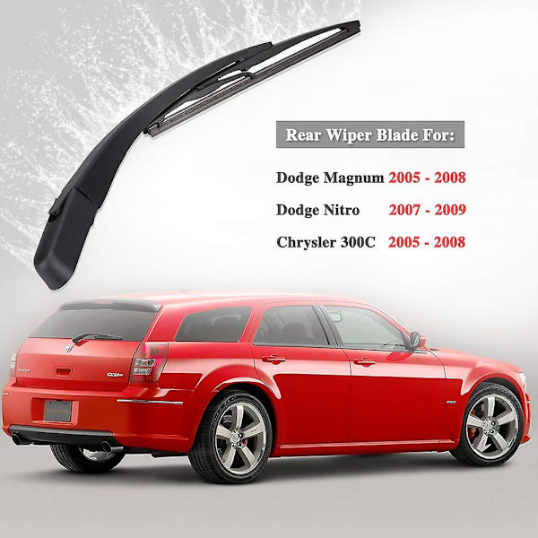 Bakre torkarblad och vindrutetorkararmar för Magnum 2005-2008, Nitro 2007-2009, 300c 2005 -2