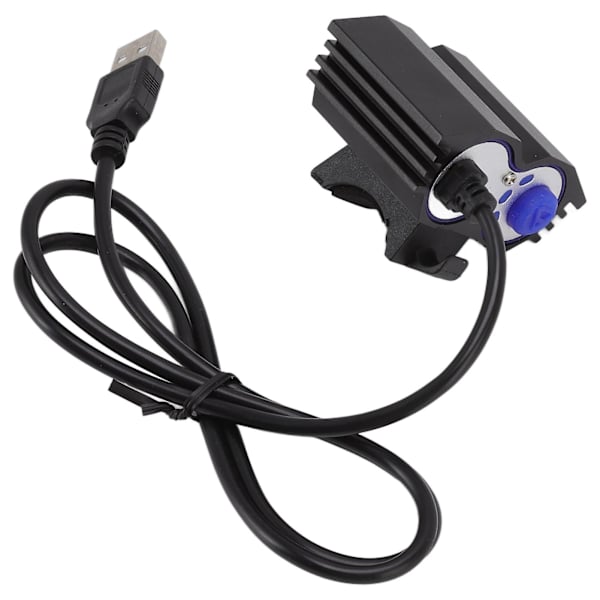 Led cykellampa 2000lm starkt ljus mountainbike strålkastare Usb utomhus nattcykellampa