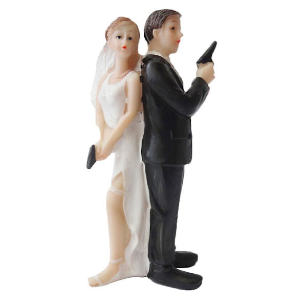 Super morsom brud og brudgom bryllupskake Topper Figur Home