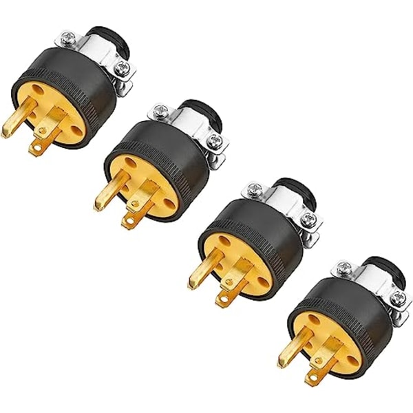 Förlängningssladd Elektrisk Ledningsreparation Ände 15 Amp, 125 Volt | 4 Set Ma HD-515P+HD-515C each*4