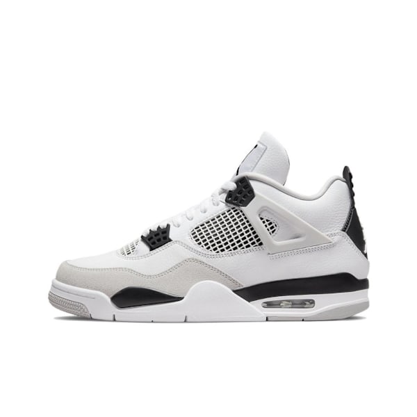 Air Jordan 4 Retro Military Black för Män och Kvinnor Original AJ4 Sneakers 37.5 44