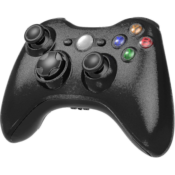 Trådløs controller til Xbox 360, Xbox 360 joystick trådløs spilcontroller til Xbox & Slim 360 Pc (sort)