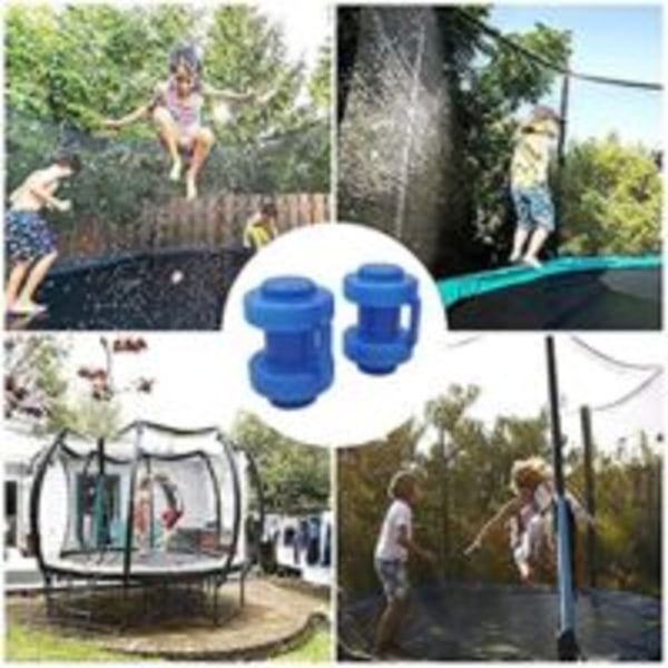 8 stykker trampolin endestykker Netstang endehætter, 25 mm diameter trampolin erstatningsdele til trampolin netstænger (blå)-Versailles