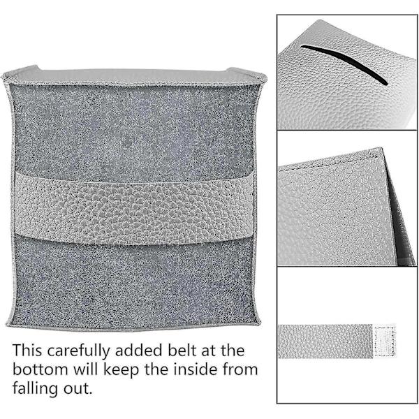 Servetthållare, baicccf Modern Kvadratisk Servetthållare, 2-pack PU Läder Servetthållare För