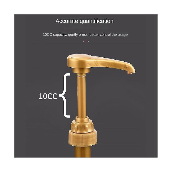 4 st kaffeesirap pumpdispenser flaska press handpump huvud för kaffesmaksättning sirap