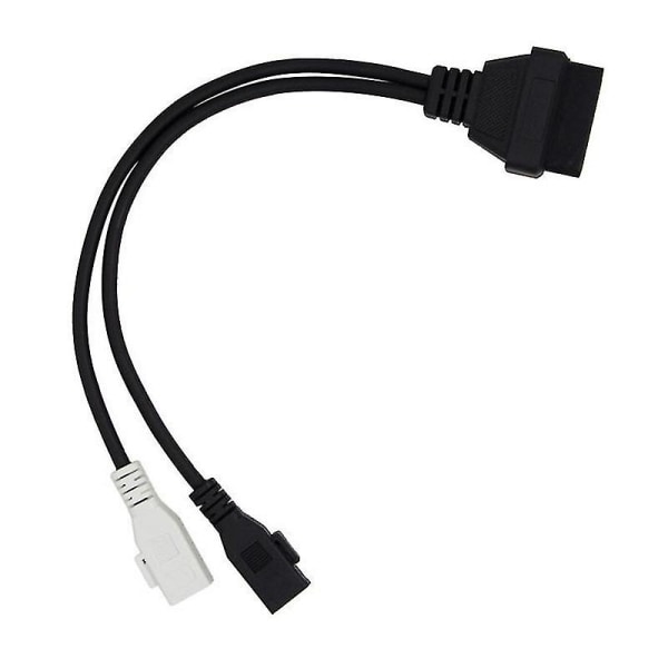 Obd Ii Obd2-kabel 2 X 2-pins til Obd2 16-pins hunnkontakt Kabel diagnoseadapter for -