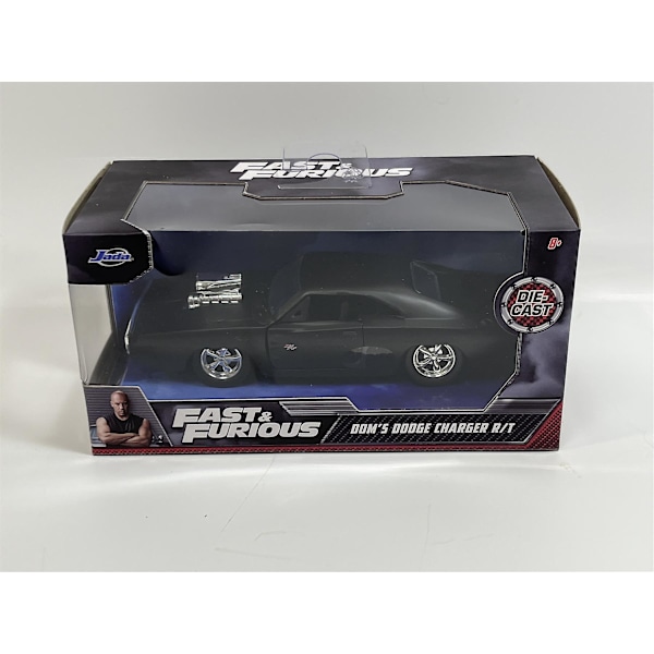Fast and Furious Doms Dodge Charger R/T Mat Sort 1:32 Skala Jada 253202000 97214
