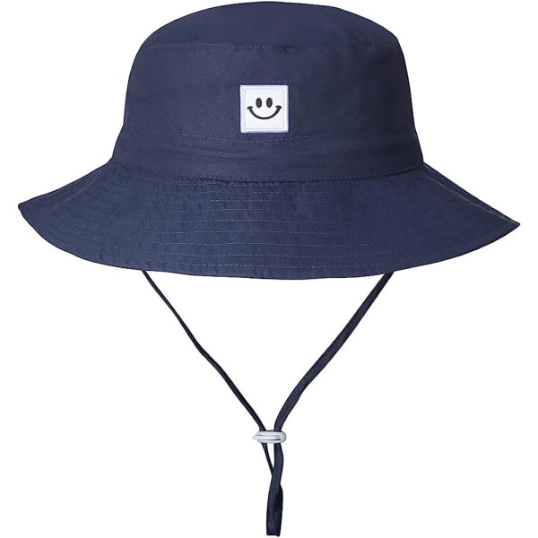 Baby Solhatt Leende Ansikte UPF 50+ Toddler Bucket Hat för 0-7 År Pojkar Flickor