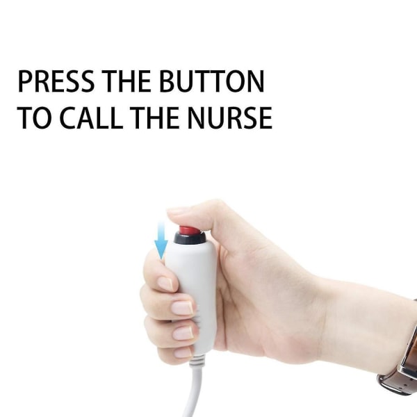 Sygeplejerskeopkaldskabel 6,35 mm linje Sygeplejerskeopkaldsenhed Nødopkaldskabel med trykknapkontakt