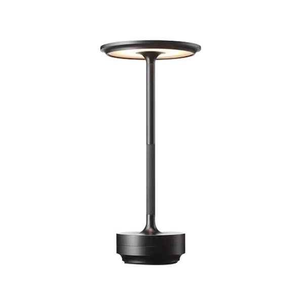 Sladdlös bordslampa Dimbar vattentät metall USB uppladdningsbara bordslampor black