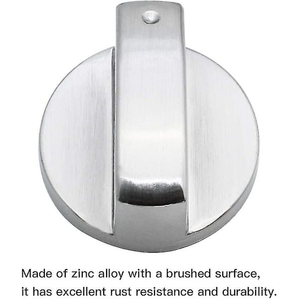6 stk. Universal Metal Kontrol Knapper Gaskomfur Knapper 6mm Universal Kontrol Knapper Komfur Knapper Til Gaskomfur Kogeplade Ovn