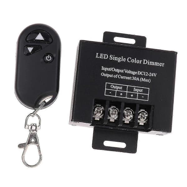 Rf 12v-24v 30a Led Lysdæmper Controller Til Led Enkeltfarvet Strip Lys+4key