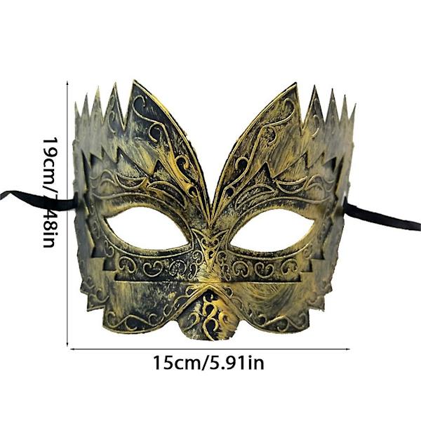 Antiikkiset karnevaalin koristeelliset goottilaiset rekvisiitat Prom Masquerade -puvut