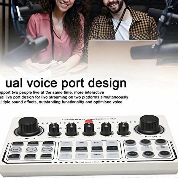 X50 Live Ljudkort Audio Mixer Inspelning Skrivbord Sång BT OTG Digital Förlustfri Överföring för Poddsändning Gaming A