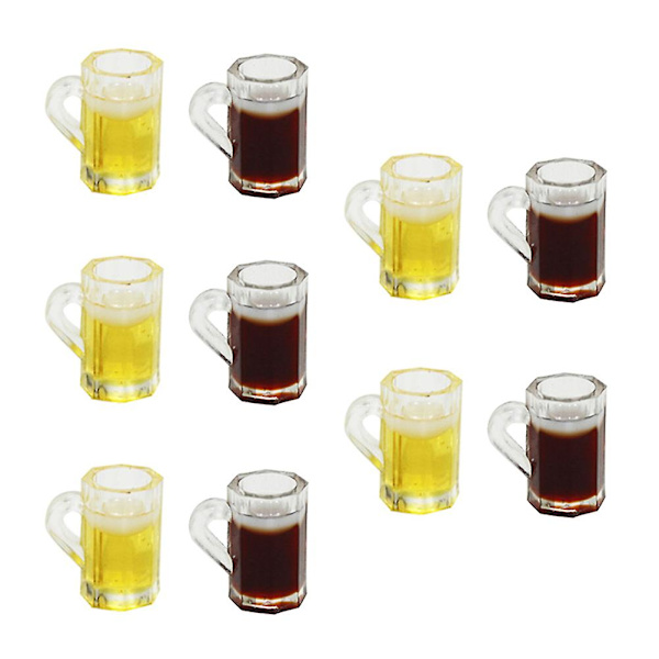 10 kpl Miniatyyrileluja Miniatyyri Olutpullot Mini Olutkupit Miniatyyri Cocktail-kupit Olutkupit Olutshotti