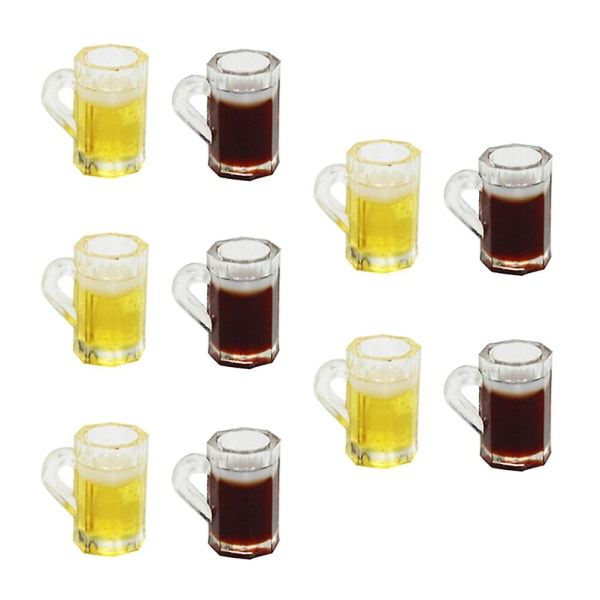10 kpl Pienoislelut Miniatyyri oluttölkit Miniolutkupit Pienoiscocktailkupit Olutmukit Beer Shot