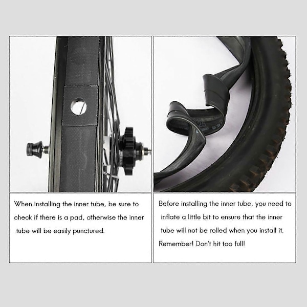 Cykelslangar 16 Tum 1-3/8 349 Schrader Presta Ventil för 3Sixty Vikcykel Innerslang 60mm Delar, 3