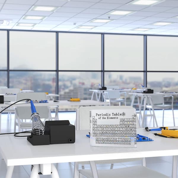 Periodisk system med elementer, akryl borddisplay ornament