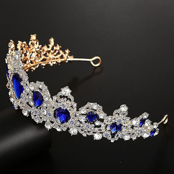 Brudesmykke Tiara Krone Bryllup Legering Krone Rhinestone Krystall Hårtilbehør Red