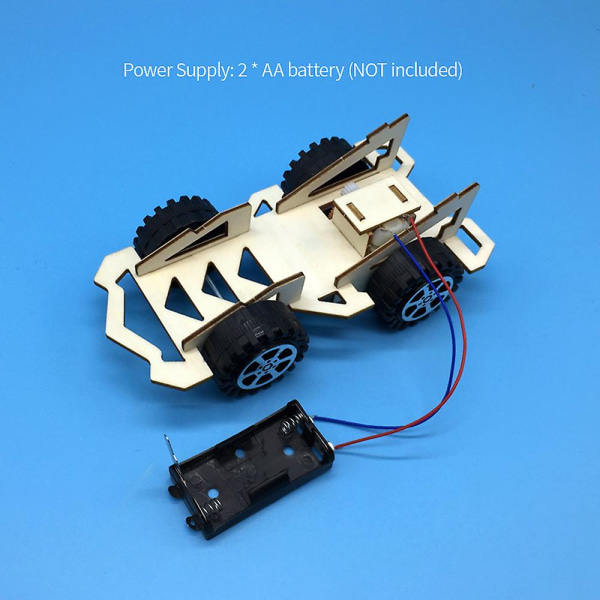 Træ-racerbil gør-det-selv-sæt Børnelegetøj gør-det-selv-sæt Elektrisk træracerbil til børn Videnskab og teknologi Opfindelser Samlet Eksperiment gør-det-selv-modelbygning