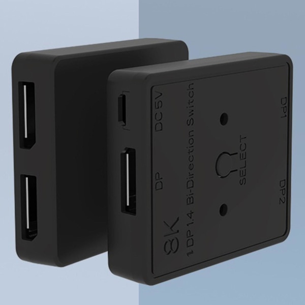 1x2/ 2x1 Displayport 1.4 Switch 8k 30hz splitter dubbelriktad switchbox