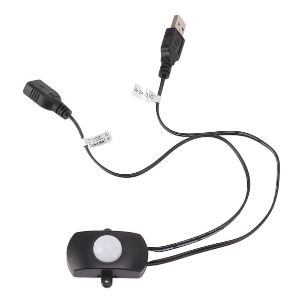 Rörelsesensor PIR-sensor USB Smart Rörelsedetektorbrytare för LED-remsa Ljus DC 5V till 24V