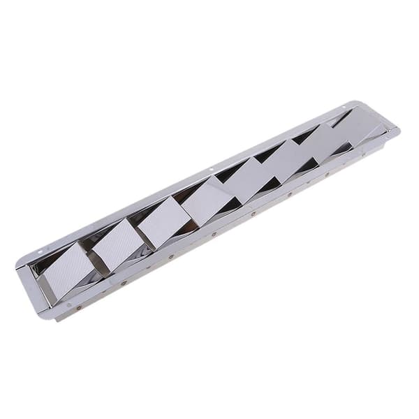 2 stk. Marinebåd Louver Luftventil i rustfrit stål 8 Slots Ventilation 427 mm