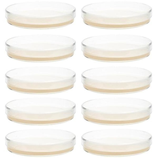 10pcs Prepoured Agar Plates Petri Dishes With Agar Science Experiment Supplies