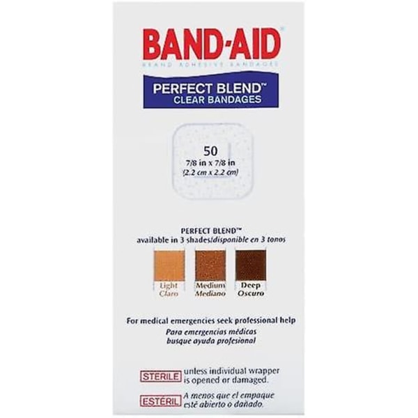 Brand Adhesive Bandage Family Variety Pack, läpinäkyvät ja kirkkaat siteet, erilaisia ​​kokoja, 280 ct clear spots 50 Count (Pack of 1)