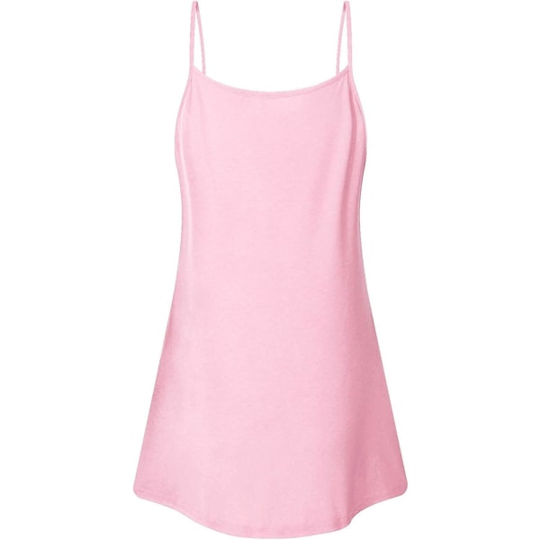 Dam Casual Sommar V-hals Plisserad Spaghetti Rem Tank Tops