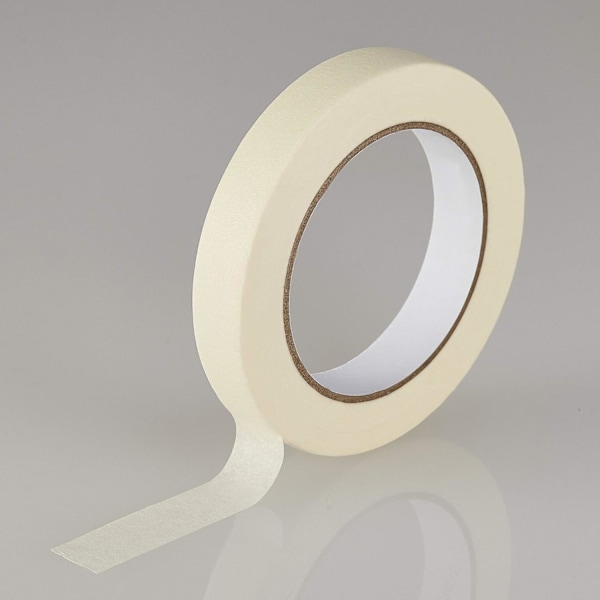 10-pak beige og hvit universal maskeringstape, 0,75 tommer x 55 meter x 10 ruller (550 meter totalt), for maling, hjem, kontor, skolemateriell, kunst Style-1