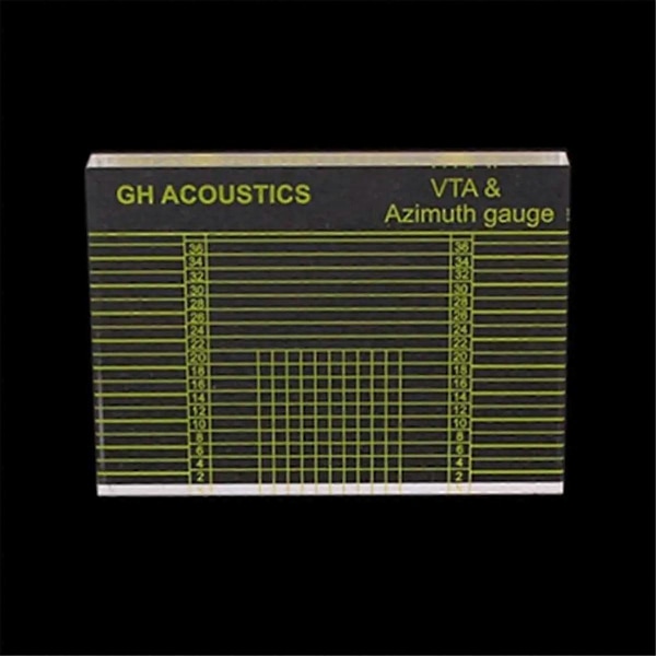 VTA Balanse og Asimut Justeringslinjal Vinylplatespiller Måling Phono Tonearm VTA/Asimut Linjal