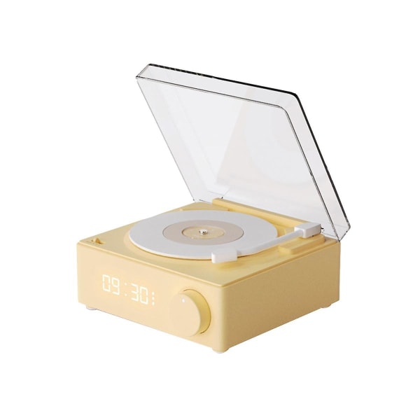 Multifunksjonell Bluetooth-høyttaler Vekkerklokke Vinylplatespiller Desktop Sound Box For Room Bedroom