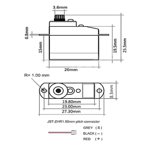 5 stk. Pes -s37a 3.7g Mini til Rc fly, helikopter, båd, bil