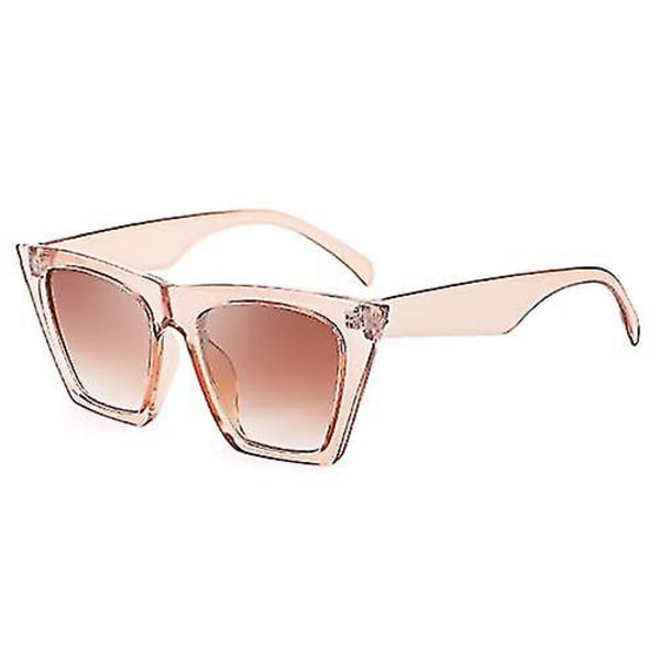 Vintage Square Cat Eye-solbriller Damer Trendy Cateye-solbriller B2473 (pink)