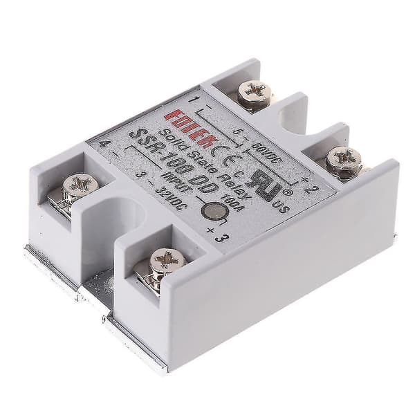 SSR-100 DD Solid State Relämodul 100A 3-32V DC Ingång 5-60V DC Utgång Relä