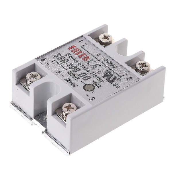 SSR-100 DD Solid State Relay Modul 100A 3-32V DC Inngang 5-60V DC Utgang Relé