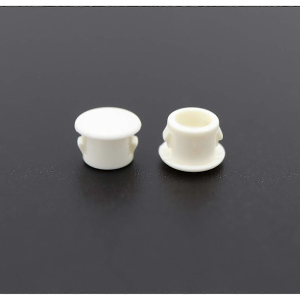 Hulpropper i Plastik - 6mm - Rør, Plan Type - 50 Stk
