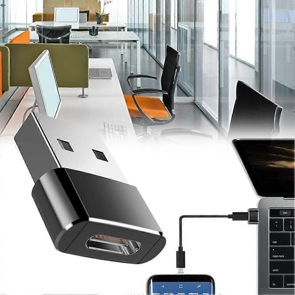 USB 2.0 (Type-A) hann til Type-C hunn-adapter