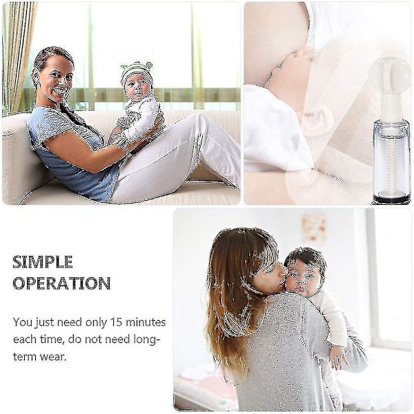 Nippelkorrigerare Twist Nippel Sug Nippelkoppar Platt och Invända Nippel Pullers Nippel Aspirator för Mamma Amning Vård Kvinnlig Platt Blyg och Invända Bröstvårtor