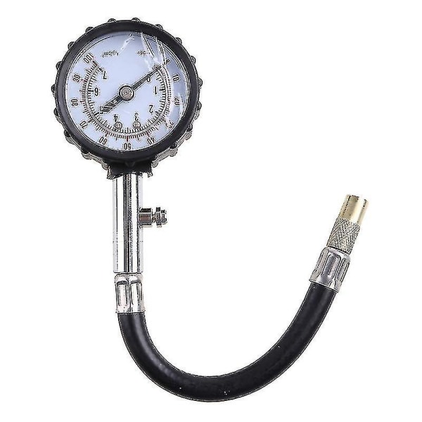 Noggrann Analog Lufttrycksmätare 0-100psi Däcktrycksmätare