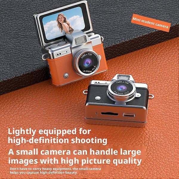 Minikamera 720P HD Flip-skærm til OOTD og daglig optagelse Sky Blue