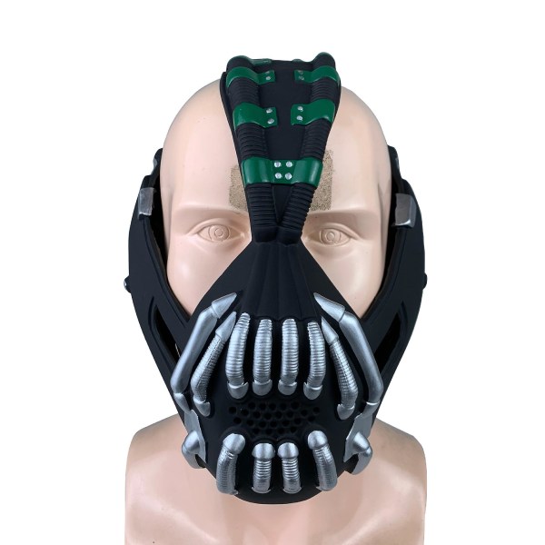 1: 1 Cosplay Bane Mask Poison King Destroyer Superhelt skurk Gotham City Boss Halloween Maskerade kostyme rekvisitter A