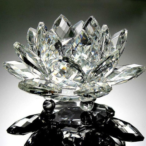 60mm Lotus Crystal Quartz Crystal Lotus Flower Crafts Glas