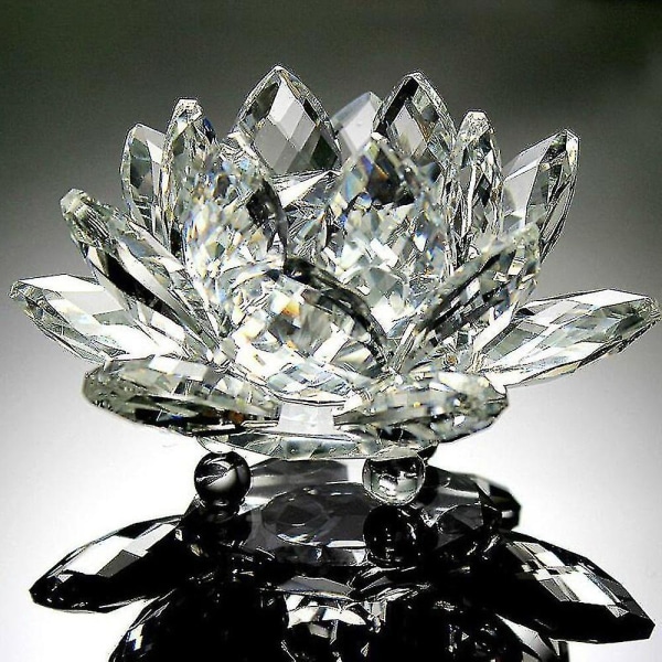 60mm Lotus Crystal Quartz Crystal Lotus Flower Crafts Glass