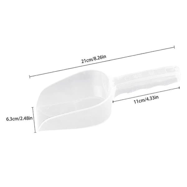 Köksskopor, 2 st Mätning Transparent Plastskyffel